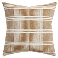 Dash Dot Pillow Cover in Rattan, Walter G Pillows, Decorative Throw Pillows