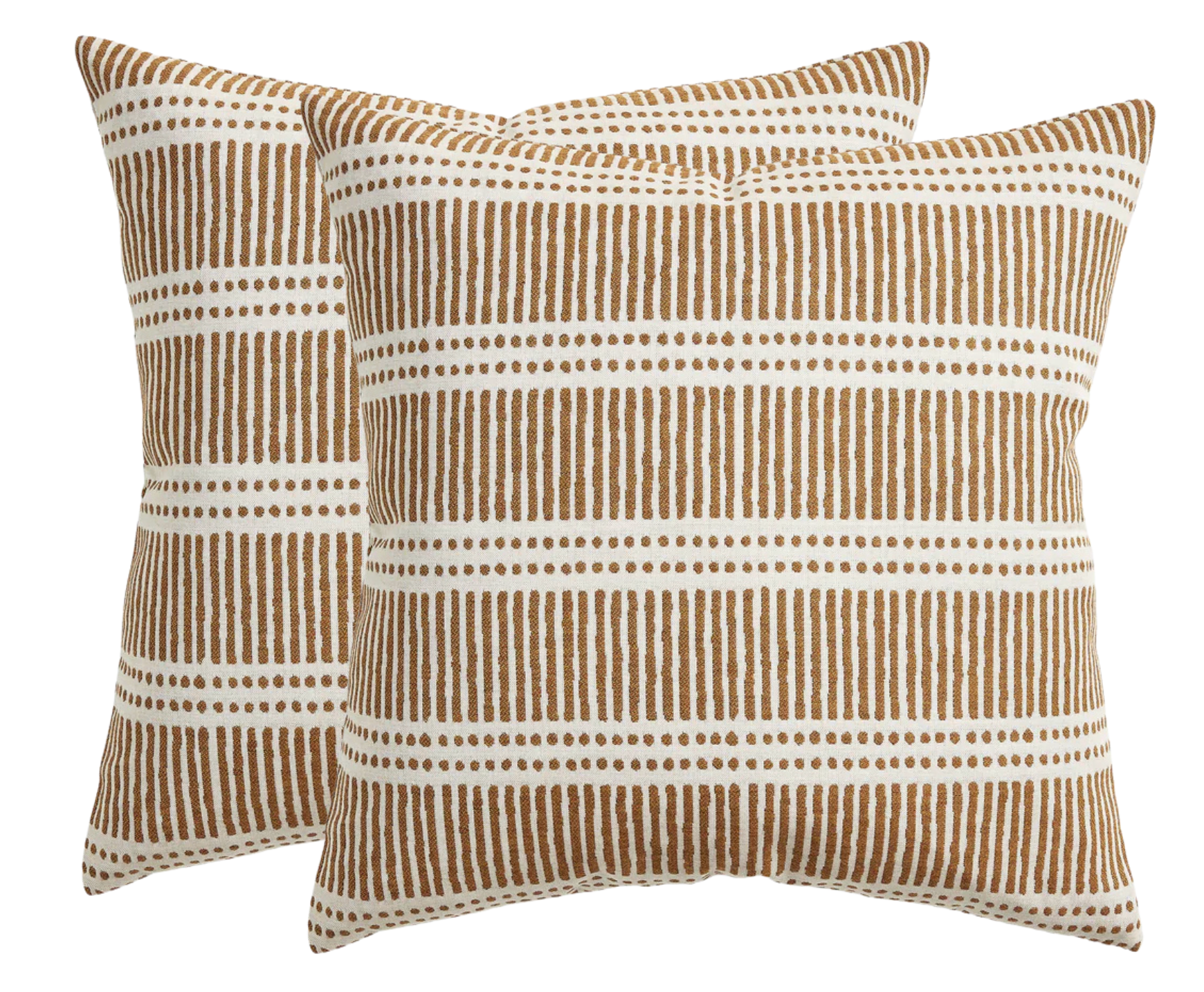 Dash Dot Pillow Cover in Rattan, Walter G Pillows, Decorative Throw Pillows